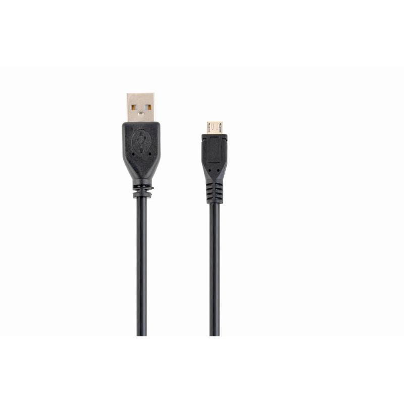 USB 2.0/microUSB 2.0, 0.3m cable USB 0,3 m USB A Micro-USB B Negro