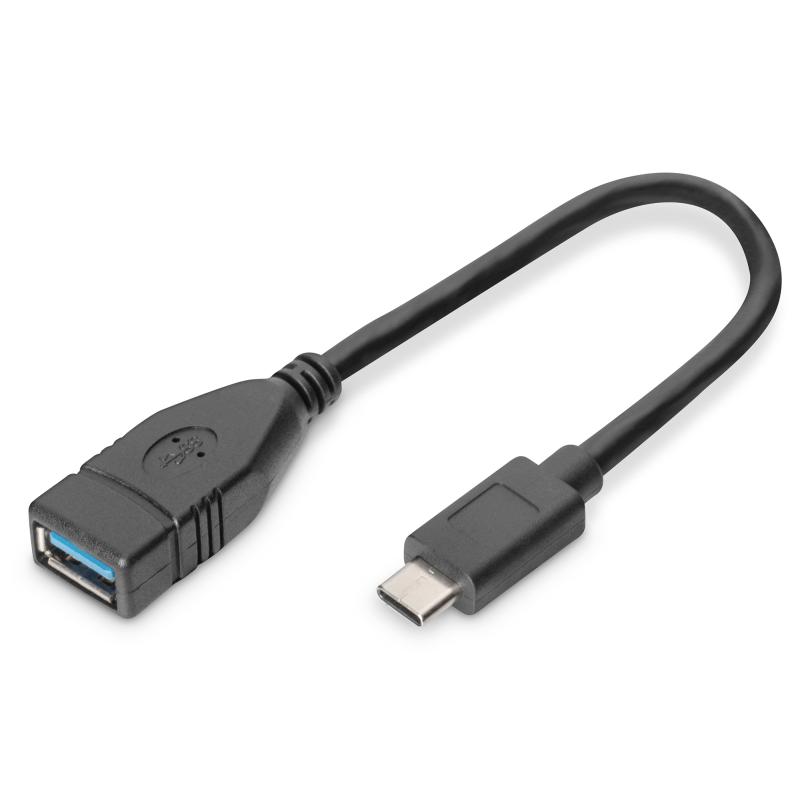 Adaptador / convertidor USB-C - USB-A, OTG, 0,15 m
