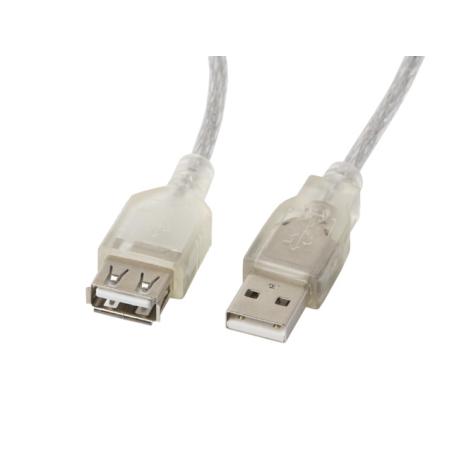 CA-USBE-12CC-0018-TR cable USB USB 2.0 1,8 m USB A Transparente