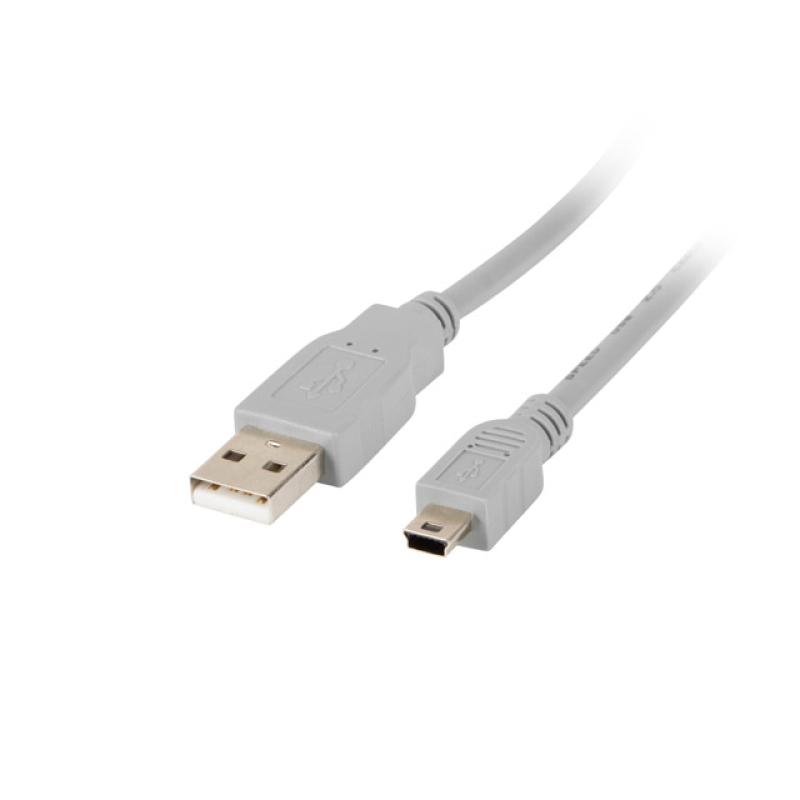 CA-USBK-10CC-0018-S cable USB USB 2.0 1,8 m Mini-USB A USB A Gris