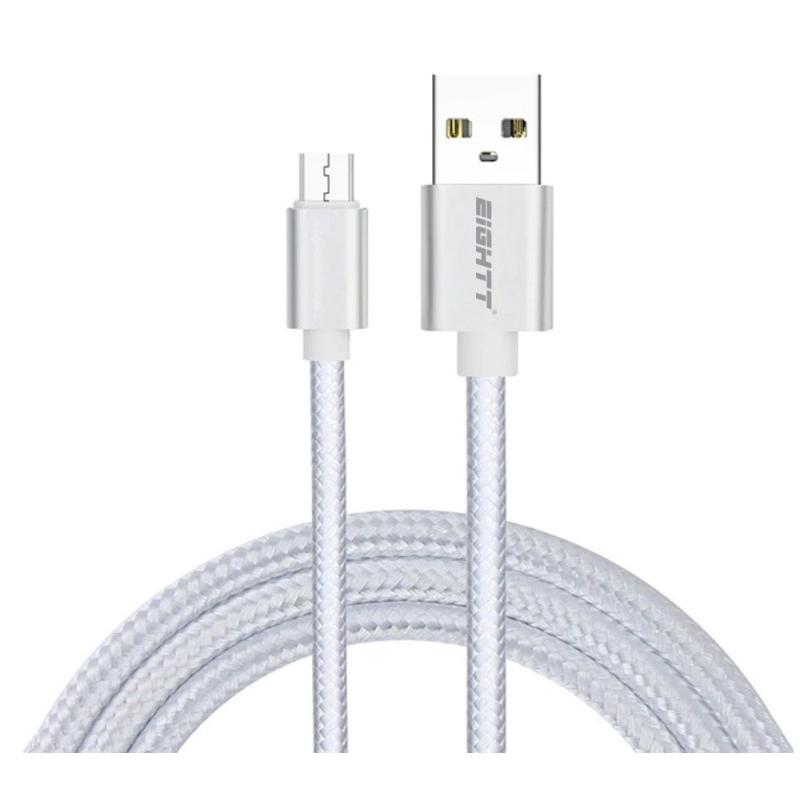 ECM-1S cable USB USB 2.0 1 m USB A Micro-USB B Plata
