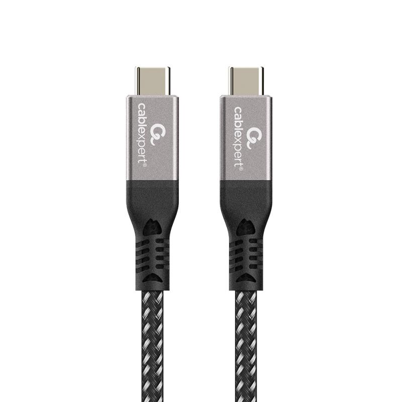CCBP-USB4-CMCM240-1.5M cable USB USB4 Gen 3x2 1,5 m USB C Negro, Plata