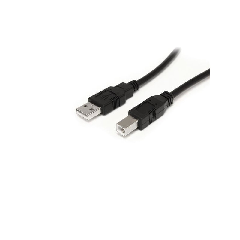 StarTech.com Cable USB Activo de 10m para Impresora - 1x USB A Macho - 1x USB B Macho - Adaptador Negro