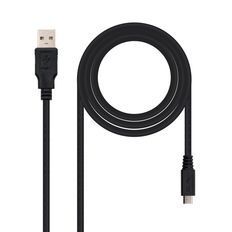 Nanocable CABLE USB 2.0, TIPO A M-MICRO USB B M, 0.8 M