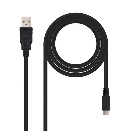Nanocable CABLE USB 2.0, TIPO A M-MICRO USB B M, 0.8 M