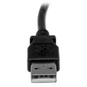 StarTech.com Cable Adaptador USB 2m para Impresora Acodado - 1x USB A Macho - 1x USB B Macho en Ángulo Derecho