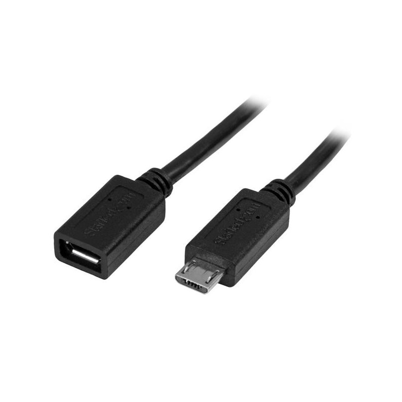 StarTech.com Cable de 50cm Micro USB de Extensión - Macho a Hembra