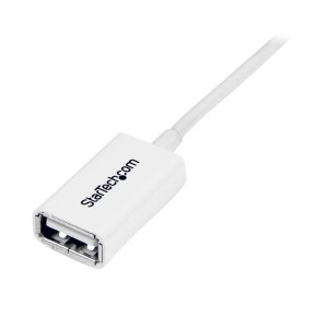 StarTech.com Cable de 1m de Extensión Alargador USB 2.0 - Macho a Hembra USB A - Extensor - Blanco