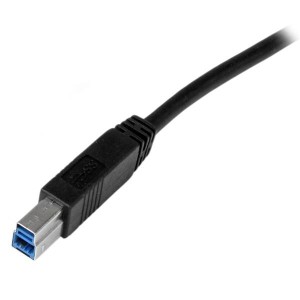 StarTech.com Cable Certificado 2m USB 3.0 Super Speed USB B Macho a USB A Macho Adaptador para Impresora - Negro