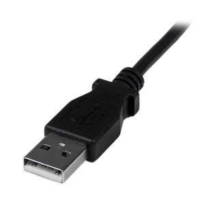 StarTech.com Cable Adaptador 2m USB A Macho a Mini USB B Macho Acodado en Ángulo hacia Abajo