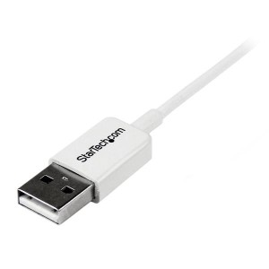 StarTech.com Cable Adaptador 1m USB A Macho a Micro USB B Macho para Teléfono Móvil Smartphone - Blanco
