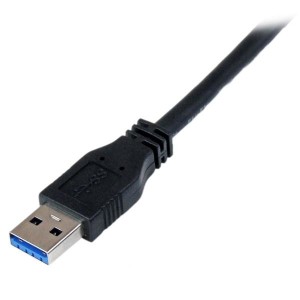 StarTech.com Cable Certificado 1m USB 3.0 Super Speed SS Micro USB B Macho a USB A Macho Adaptador - Negro