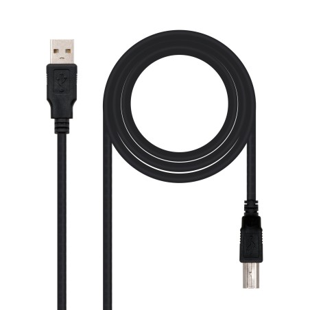 Nanocable CABLE USB 2.0 IMPRESORA, TIPO A M-B M, NEGRO, 4.5 M
