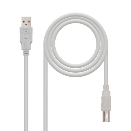 Nanocable CABLE USB 2.0 IMPRESORA, TIPO A M-B M, BEIGE, 1.8 M