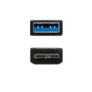Nanocable CABLE USB 3.0, TIPO A M-MICRO B M, NEGRO, 2.0 M