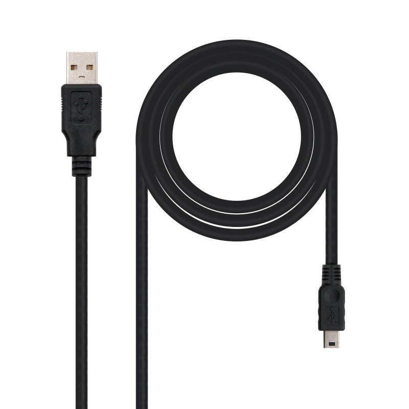 Nanocable CABLE USB 2.0, TIPO A M-MINI USB 5PIN M, 0.5 M