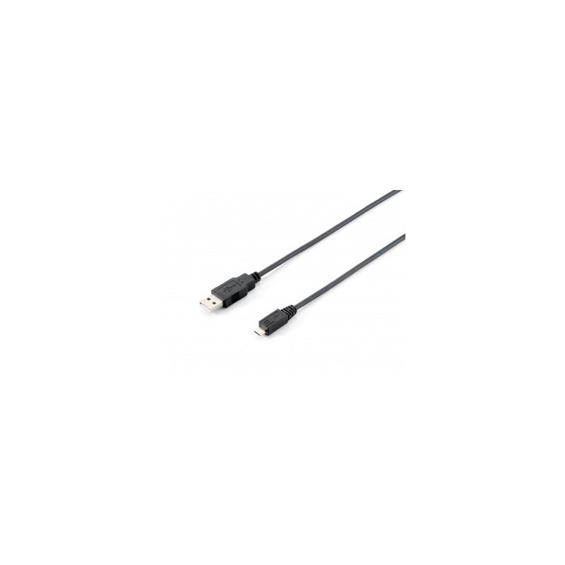 Equip 128594 Cable USB 2.0 tipo A macho a micro-B macho, 1,0 m