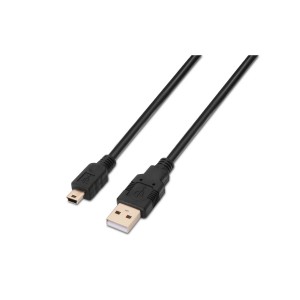AISENS A101-0026 cable USB USB 2.0 3 m USB A Mini-USB B Negro