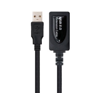 Nanocable CABLE USB 2.0 PROLONGADOR CON AMPLIFICADOR, TIPO A M-A H, 5.0 M