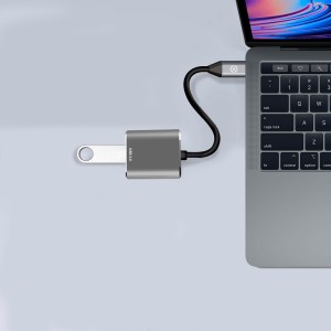 Celly PROUSBCUSBDS cable USB USB 3.2 Gen 1 (3.1 Gen 1) USB C USB A Plata