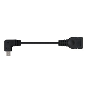 Nanocable CABLE USB 2.0 OTG ACODADO, TIPO MICRO B M-A H, NEGRO, 15 CM