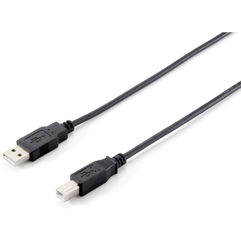 Equip 128861 Cable USB 2.0 Tipo A a Tipo B, 3,0 m , Negro