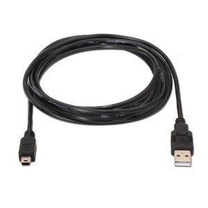 AISENS A101-0024 cable USB USB 2.0 1 m USB A Mini-USB B Negro