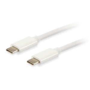 Equip 128352 Cable USB 3.2 Gen 2 C a C, 2,0m, PD 60W, 4K 60Hz, 5Gbps, Blanco