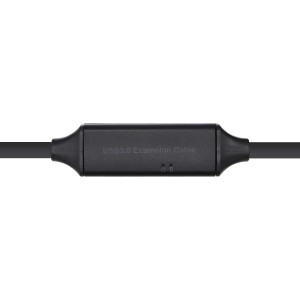 AISENS Cable USB 3.0 Prolongador con amplificador y alim., Tipo A M-A H, Negro, 10m