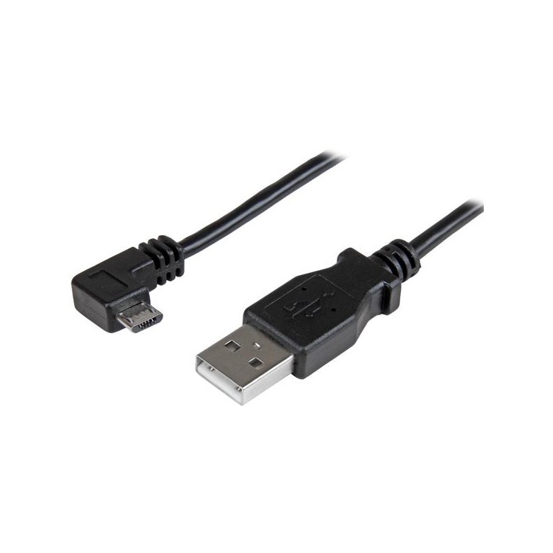 StarTech.com Cable de 0,5m Micro USB Acodado a la Derecha para Carga y Sincronización de Smartphones o Tablets