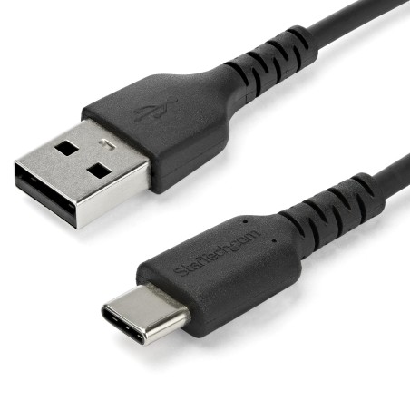StarTech.com Cable de Carga USB-A a USB-C de 2m - Cable de Carga Rápida y Sincronización USB 2.0 de Servicio Pesado - Cable de
