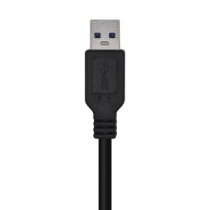 AISENS Cable USB 3.0, Tipo A M-A M, Negro, 1.0m