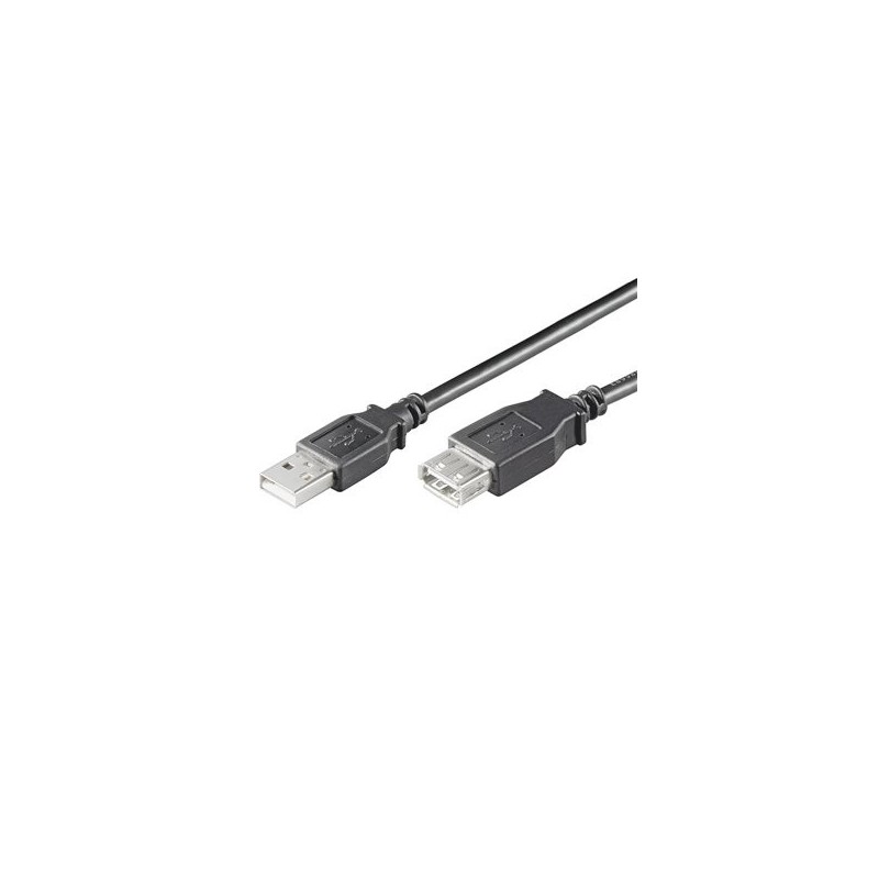 Ewent EC1012 cable USB USB 2.0 1,8 m USB A Negro