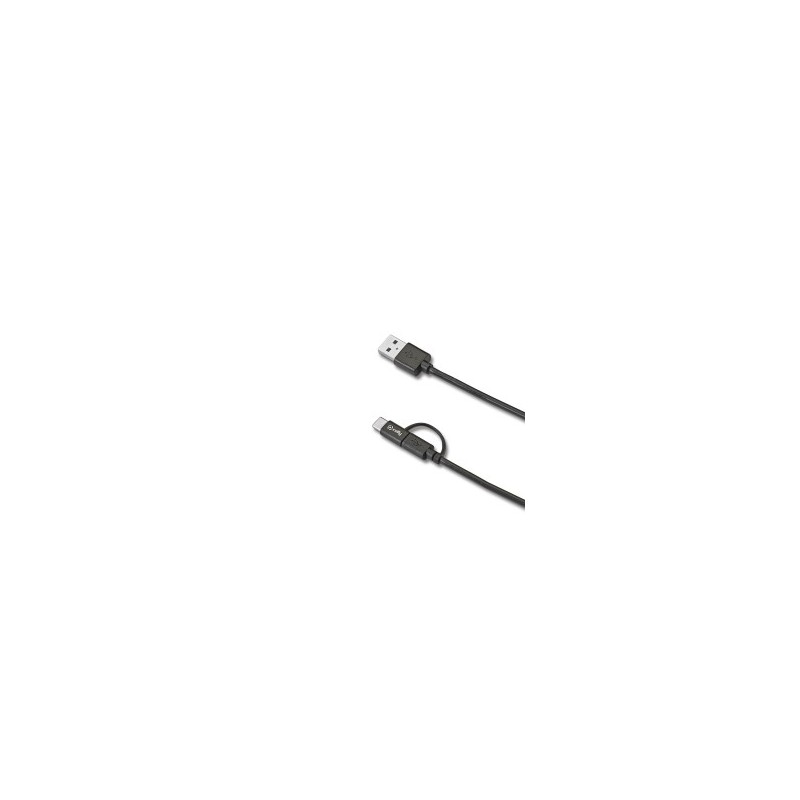 Celly USBCMICRO cable USB USB A USB C Micro-USB B Negro