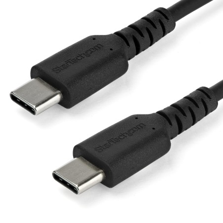 StarTech.com Cable de 1m de Carga USB C - de Carga Rápida y Sincronización USB 2.0 Tipo C a USB C para Portátiles -