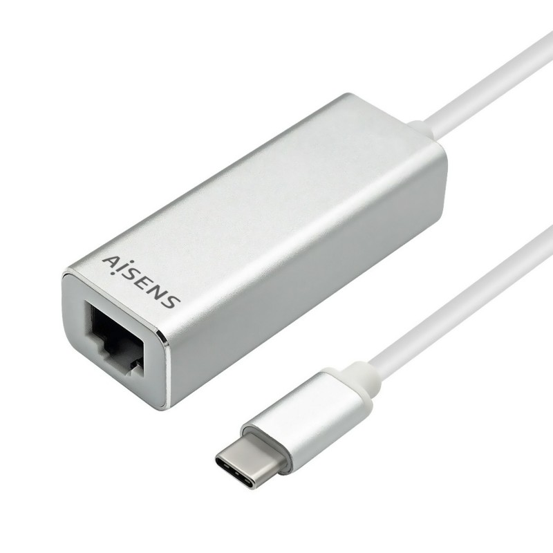 AISENS Conversor USB 3.1 Gen1 A USB C A Ethernet Gigabit 10 100 1000 Mbps, 15cm