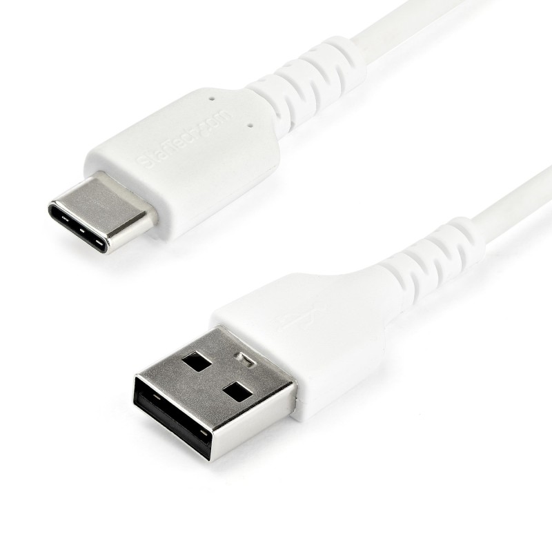 StarTech.com Cable de Carga USB-A a USB-C de 2m - Cable de Carga Rápida y Sincronización USB 2.0 de Servicio Pesado - Cable de