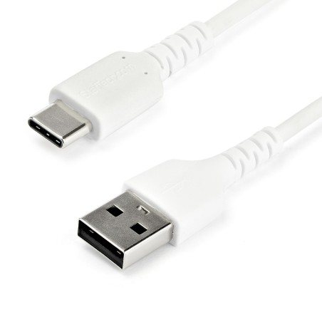 StarTech.com Cable de Carga USB-A a USB-C de 2m - Cable de Carga Rápida y Sincronización USB 2.0 de Servicio Pesado - Cable de