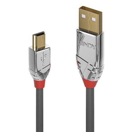 Lindy 36633 cable USB USB 2.0 3 m USB A Mini-USB B Gris