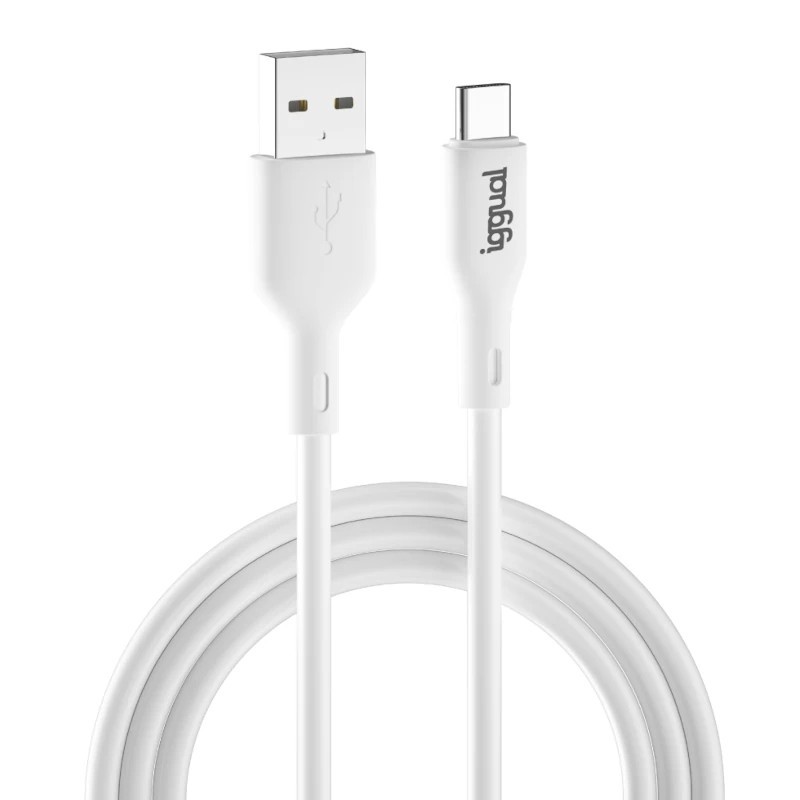 iggual Cable USB-A USB-C 100 cm blanco Q3.0 3A