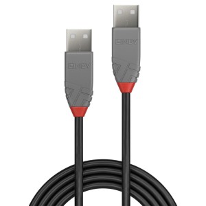 Lindy 36693 cable USB USB 2.0 2 m USB A Negro, Verde, Rojo