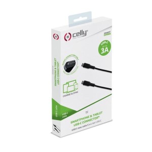 Celly USBCUSBCBK cable USB USB 3.2 Gen 1 (3.1 Gen 1) 1 m USB C Negro