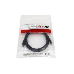 Equip 128346 Cable USB 3.2 Gen 1 C a C, M M , 1,0m, PD 60W, 5Gbps, Negro