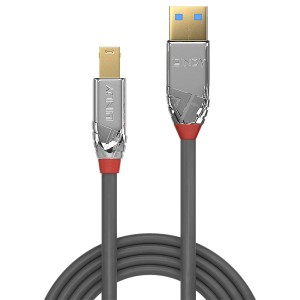 Lindy 36664 cable USB USB 3.2 Gen 1 (3.1 Gen 1) 5 m USB A USB B Gris