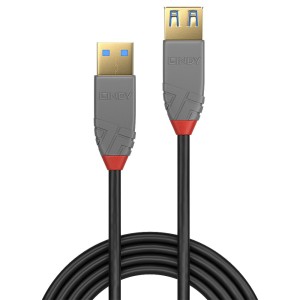 Lindy 36762 cable USB USB 3.2 Gen 1 (3.1 Gen 1) 2 m USB A Negro