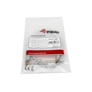 Equip 128356 Cable USB 3.2 Gen 2 C a C, M M, 1,0m, PD 100W , 4K 60Hz, 10Gbps, Blanco