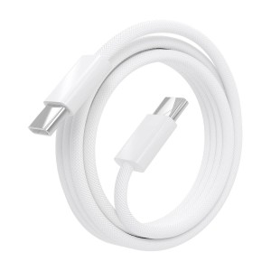 AISENS Cable USB 2.0 3A 60W Apple, tipo USB-C M-USB-C M, Blanco, 2.0m