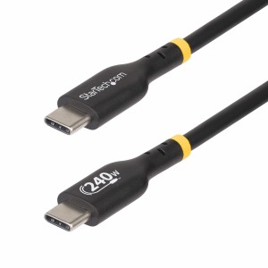 StarTech.com Cable de Carga USB-C de 2m - Cable USB Tipo C - Certificación USB-IF - PD de 240W EPR - Cable USB 2.0 USB-C de