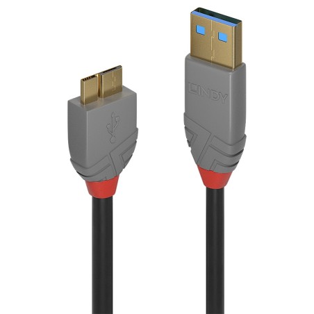 Lindy 36768 cable USB USB 3.2 Gen 1 (3.1 Gen 1) 3 m USB A Micro-USB B Negro