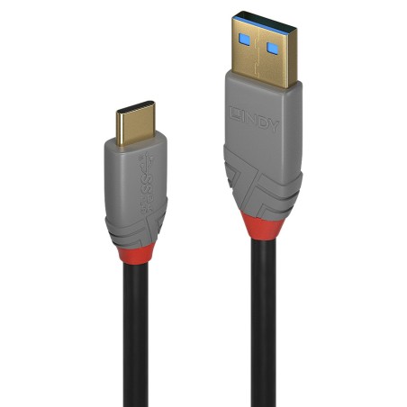 Lindy 36912 cable USB USB 3.2 Gen 2 (3.1 Gen 2) 1,5 m USB C USB A Negro, Gris